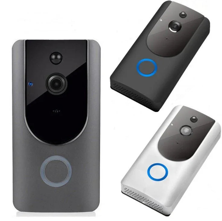 Smart WiFi Video Doorbell Camera Visual Intercom With Chime Night Vision IP Door Bell Wireless Security Camera - Show Gadgets