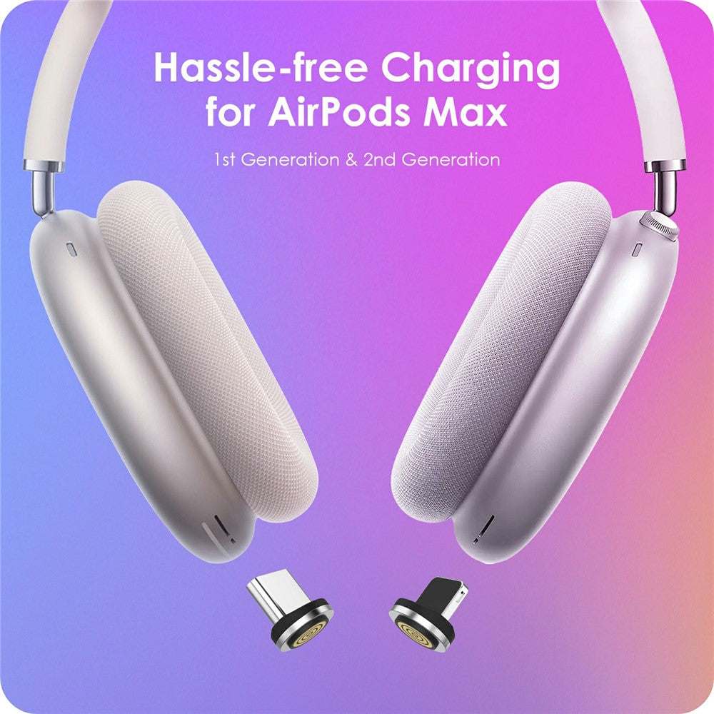 Wireless Charging Stand for AirPods Max with magnetic dock, LED indicator, and smart sleep mode