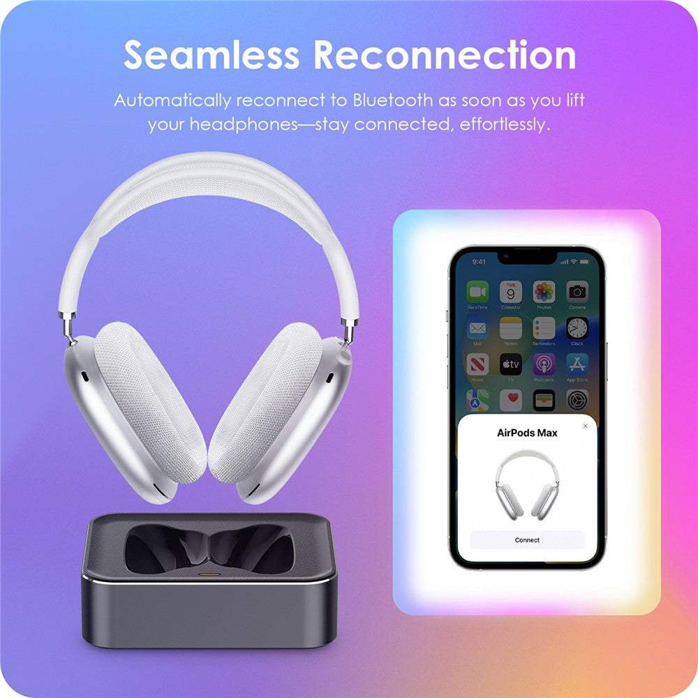 Wireless Charging Stand for AirPods Max magnetic dock with LED indicator and smart sleep mode