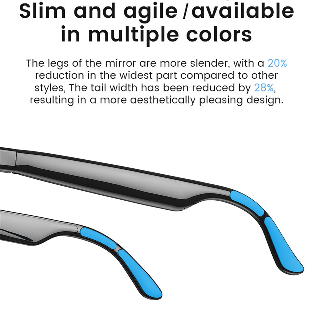 E05 AI Smart Glasses 4-Level Touch Color Change Bluetooth-compatible Translation Eyeglasses with Electrochromic Lenses