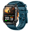 HT46 Sports Smart Watch 2.01 Inch IPS 1200mAh Battery IP68 Waterproof LED Flashlight Bluetooth-compatible Calling Health Monitor for Outdoor Adventure