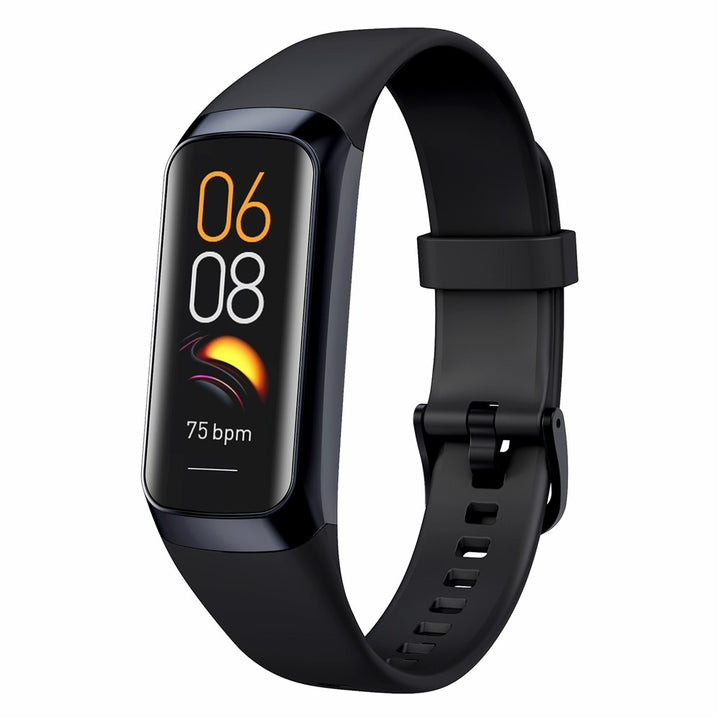 C60 1.1 Inch AMOLED Screen Fitness Band Heart Rate Blood Oxygen Sleep Tracker 25 Sports Modes Smart Wristband