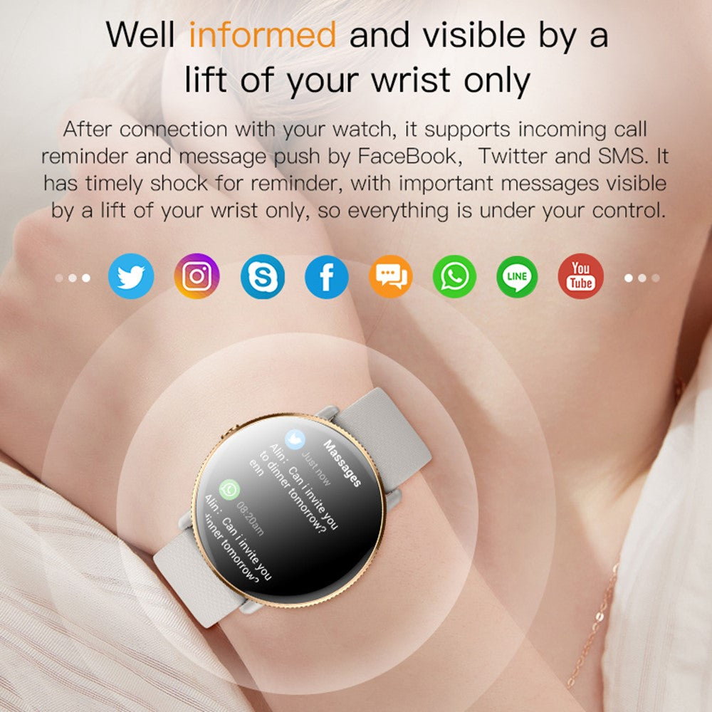 S61 1.43-inch AMOLED Screen Women Smart Watch Heart Rate Monitoring Bluetooth-compatible Calling Waterproof Smart Bracelet