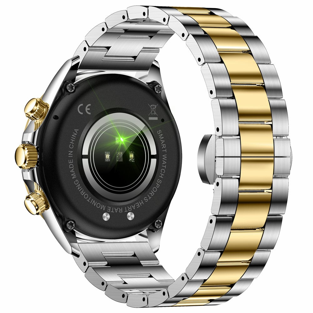 AK63 Bluetooth-compatible Call AMOLED Screen Smart Watch Bracelet with Steel Strap