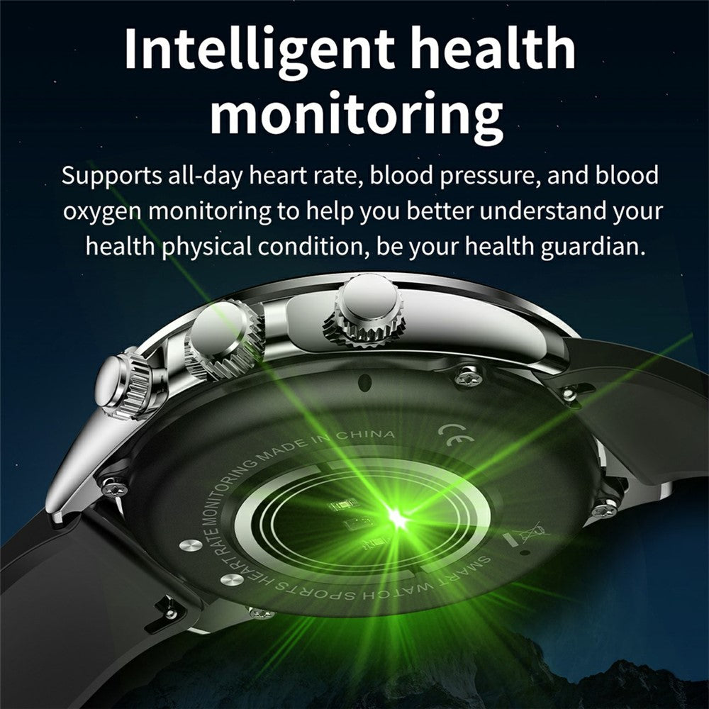 AK63 Bluetooth-compatible Call AMOLED Screen Smart Watch Bracelet with Steel Strap