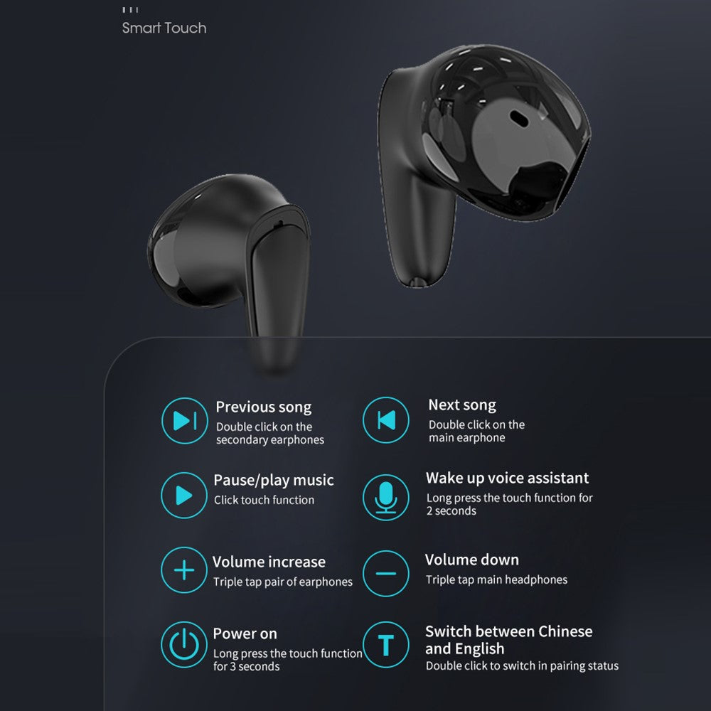 B28 150 Languages Smart Voice Translation Earbuds Bluetooth-Compatible Semi In Ear Headphones