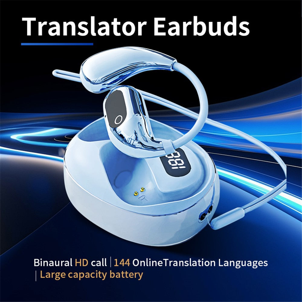 XG99 144 Languages Smart Voice Translation Earphones Bluetooth-Compatible OWS Open Ear Headphones