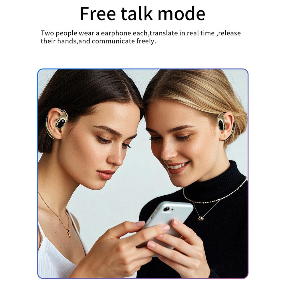 XG99 144 Languages Smart Voice Translation Earphones Bluetooth-Compatible OWS Open Ear Headphones