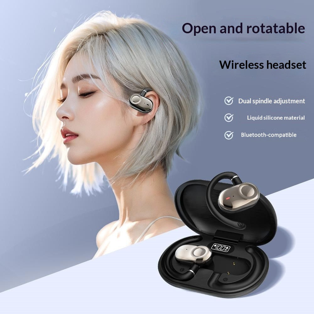 BT 5.4 AI Smart Translator Earbuds Open Ear Design Multi-Angle Adjustable Language Translation