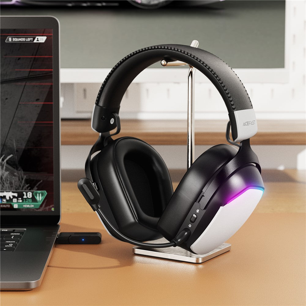 ACEFAST H11 Low Latency Gaming Headset Bluetooth-compatible Wireless Over Ear Headphones with Detachable Mic