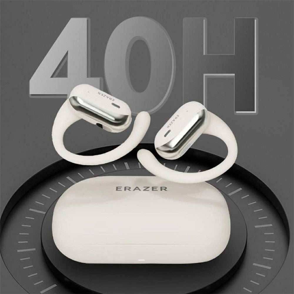 ERAZER ER50 wireless open-ear clip-on earbuds with Bluetooth, ENC noise cancelling, IPX7 waterproof, and 40-hour battery life