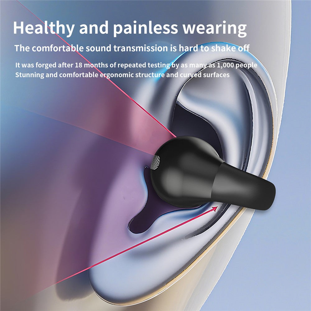 Single Ear Bluetooth-compatible 5.4 Ear Clip Earphone 8H Battery Life Lightweight Business Sports Headphone
