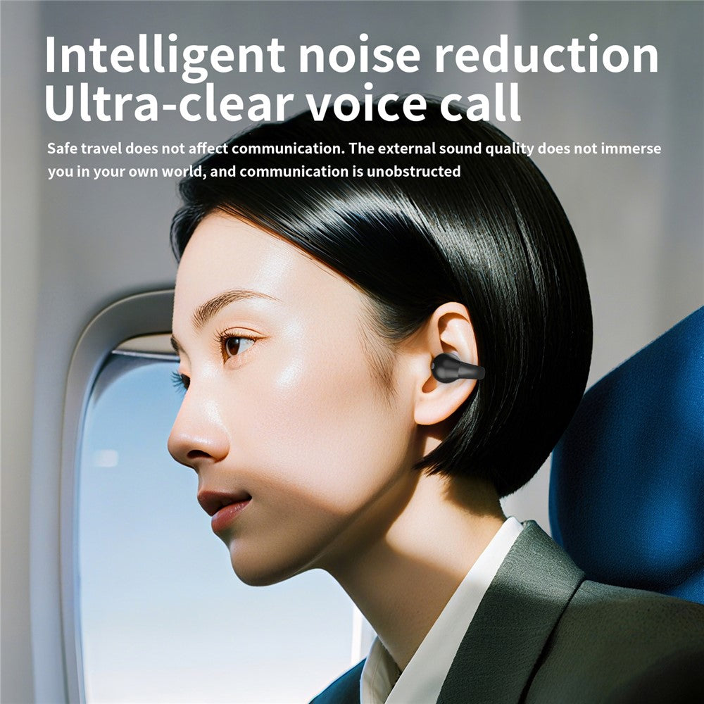 Single Ear Bluetooth-compatible 5.4 Ear Clip Earphone 8H Battery Life Lightweight Business Sports Headphone