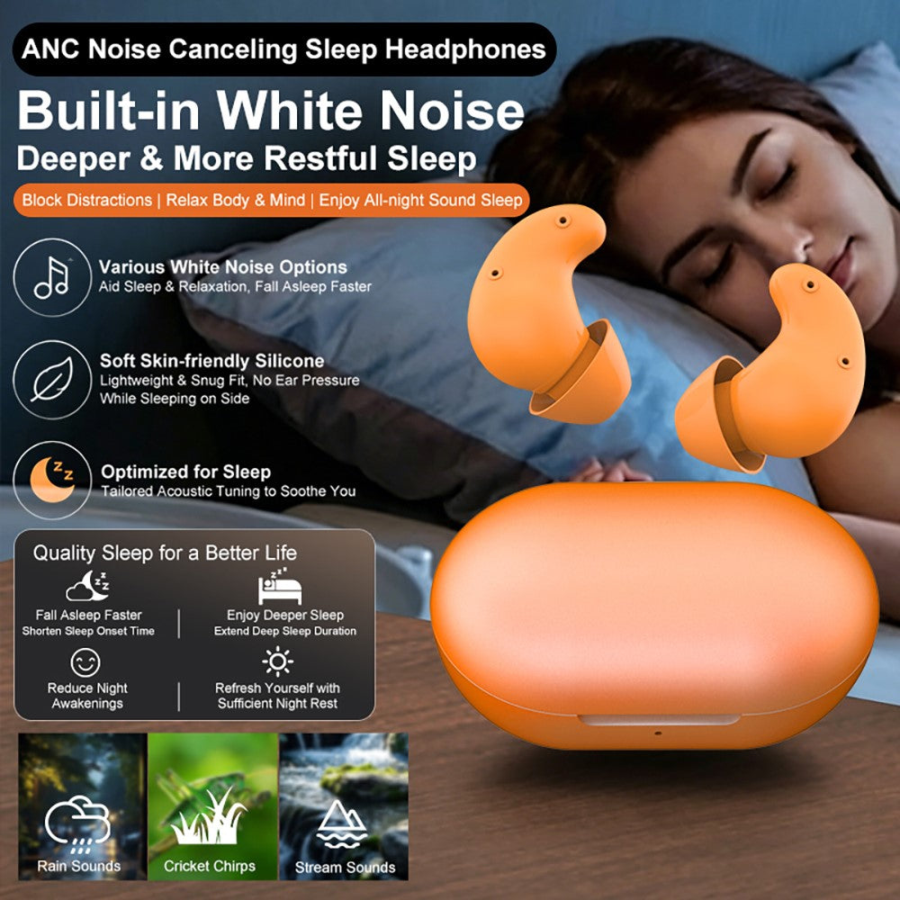 S1 White Noise Sleeping Earbuds IPX5 Waterproof ANC Noise Cancelling Bluetooth-compatible Earbuds