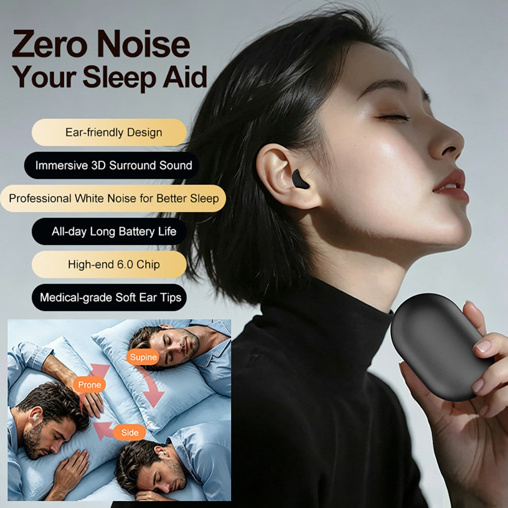 S1 White Noise Sleeping Earbuds IPX5 Waterproof ANC Noise Cancelling Bluetooth-compatible Earbuds