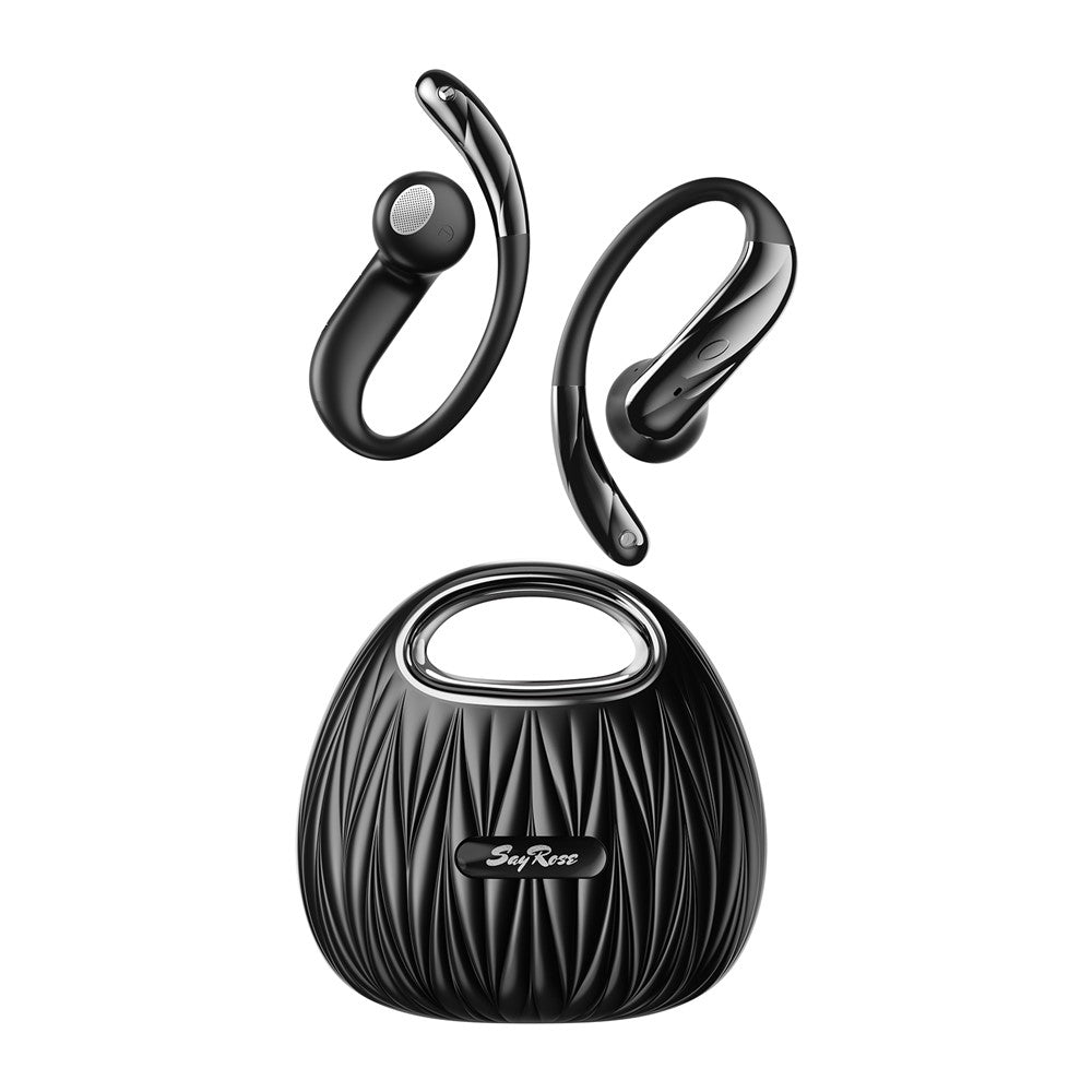 SAYROSE RJ-68 Wireless Open Ear Hook Sport Earphones Handbag Design Bluetooth-compatible 6.0 ENC Noise Cancelling Earbuds