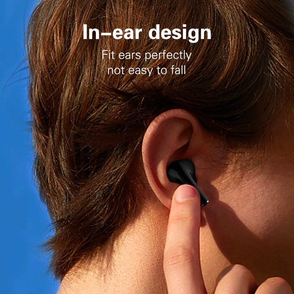 LDNIO T02 Bluetooth-compatible 5.3 In-Ear Earbuds Adaptive Noise Cancelling Hi-Fi 20-Hour Battery Translucent Design Headset for Sports