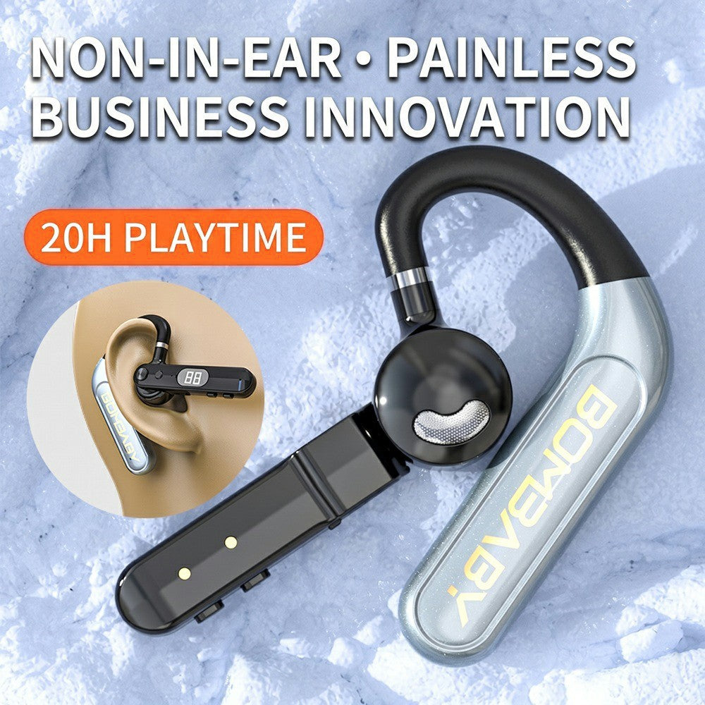 VSIDEA V82 Ear Hook Bluetooth-compatible Earphones Non-in-ear Wireless Earphones Digital Display for Business