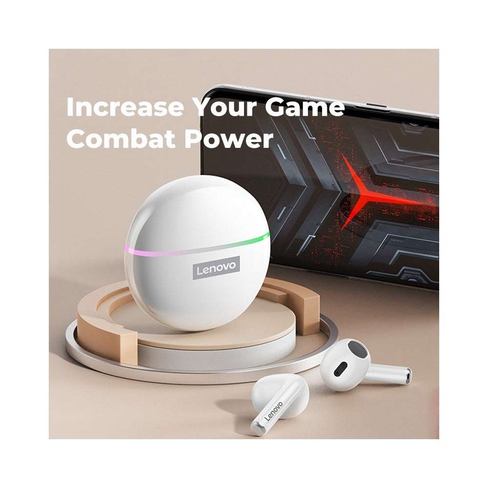 Lenovo Thinkplus XT97 Bluetooth 5.2 TWS earbuds with colorful light charging case and noise reduction