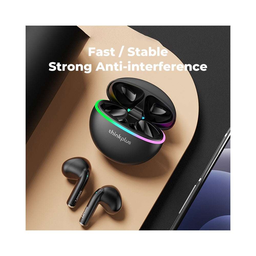 Lenovo Thinkplus XT97 Bluetooth 5.2 wireless earbuds with colorful light charging case and noise reduction