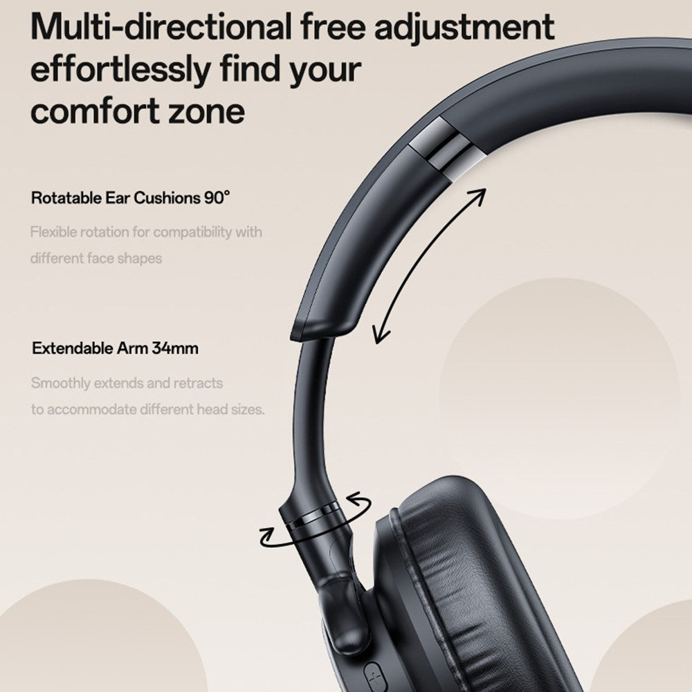 YESIDO EP12 Over-Ear Bluetooth-Compatible Headphones Zero-Pressure Comfort Wired  /  Wireless Dual Mode