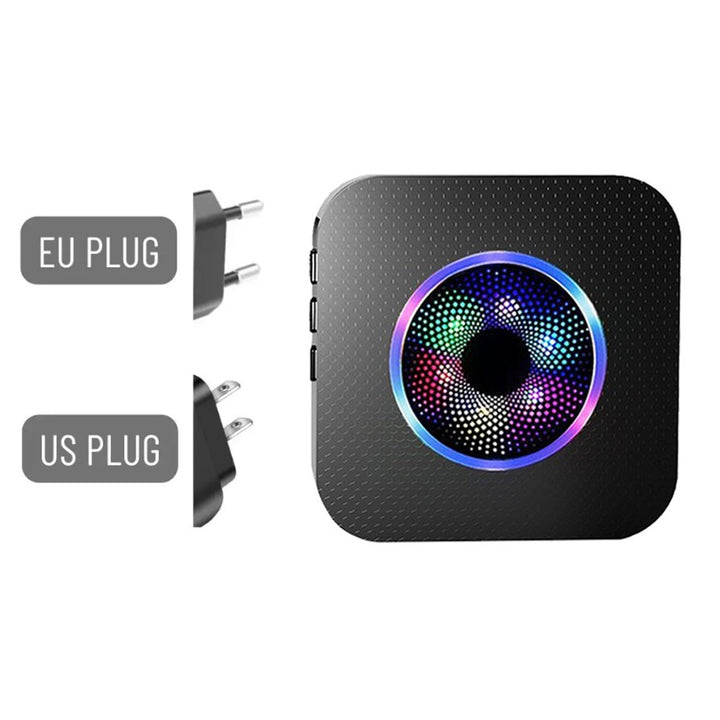 N65Q-1T1 Wireless Door Bell Home Elderly Care Flashing Adjustable Volume Doorbell, 1 Transmitter+1 Receiver