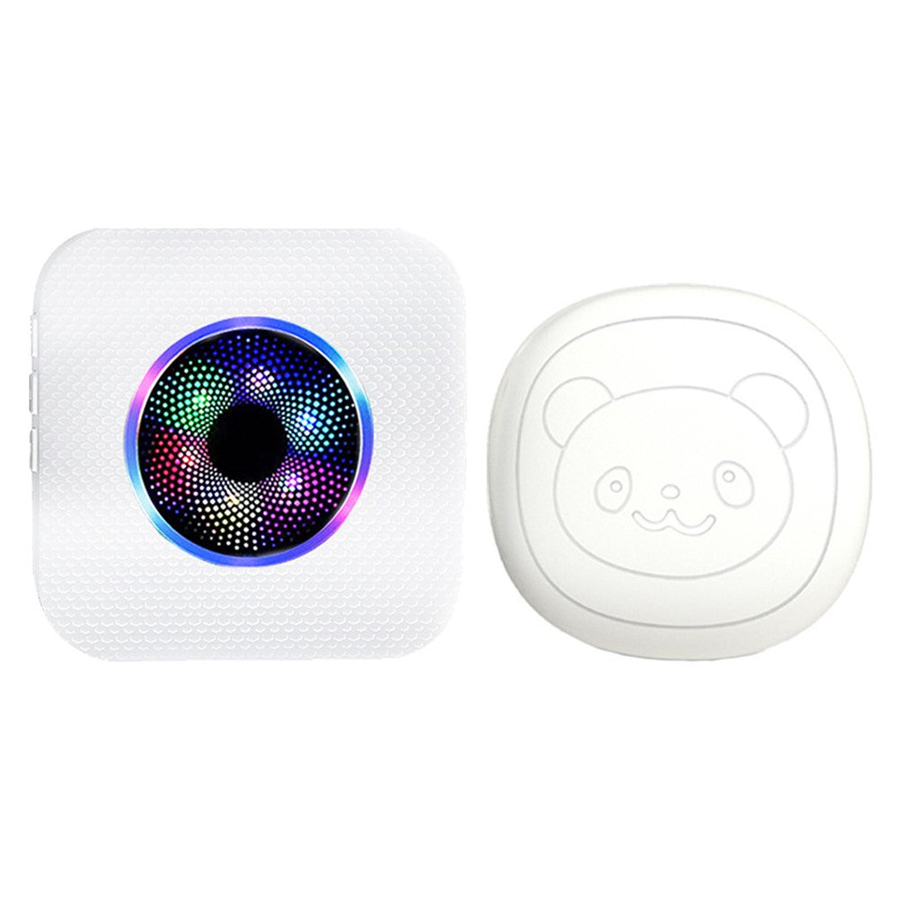 N65Q-1T1 Wireless Door Bell Home Elderly Care Flashing Adjustable Volume Doorbell, 1 Transmitter+1 Receiver