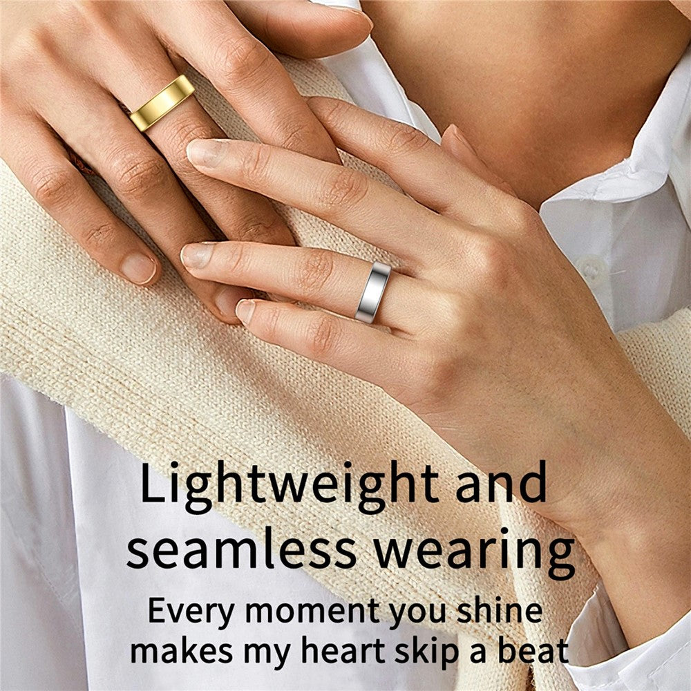 R99 Smart Ring Heart Rate Blood Oxygen Sleep Monitoring Finger Ring with Charging Case