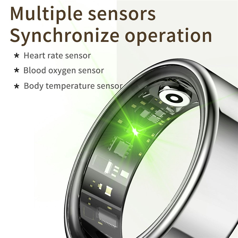 R99 Smart Ring Heart Rate Blood Oxygen Sleep Monitoring Finger Ring with Charging Case