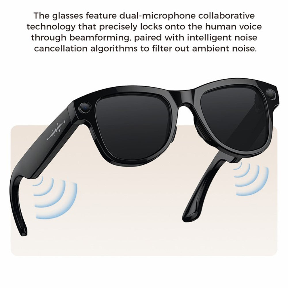 M02 AI Smart Glasses 8MP Camera 4K Video Recording Bluetooth-compatible 5.3 Translation Eyeglasses for Photography