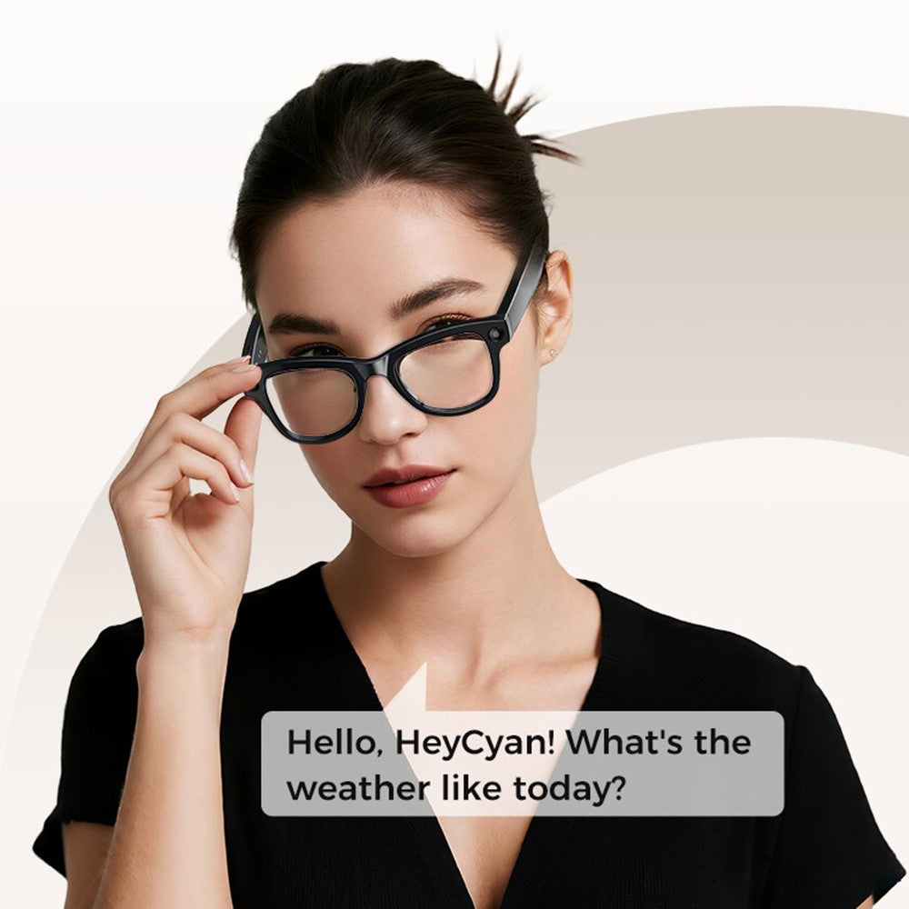 M02 AI Smart Glasses 8MP Camera 4K Video Recording Bluetooth-compatible 5.3 Translation Eyeglasses for Photography