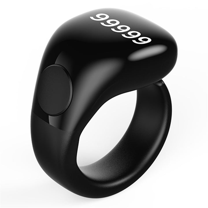 D02 Tasbih Zikr Smart Ring 5-Digit Waterproof Digital Counter with Adhan Reminder