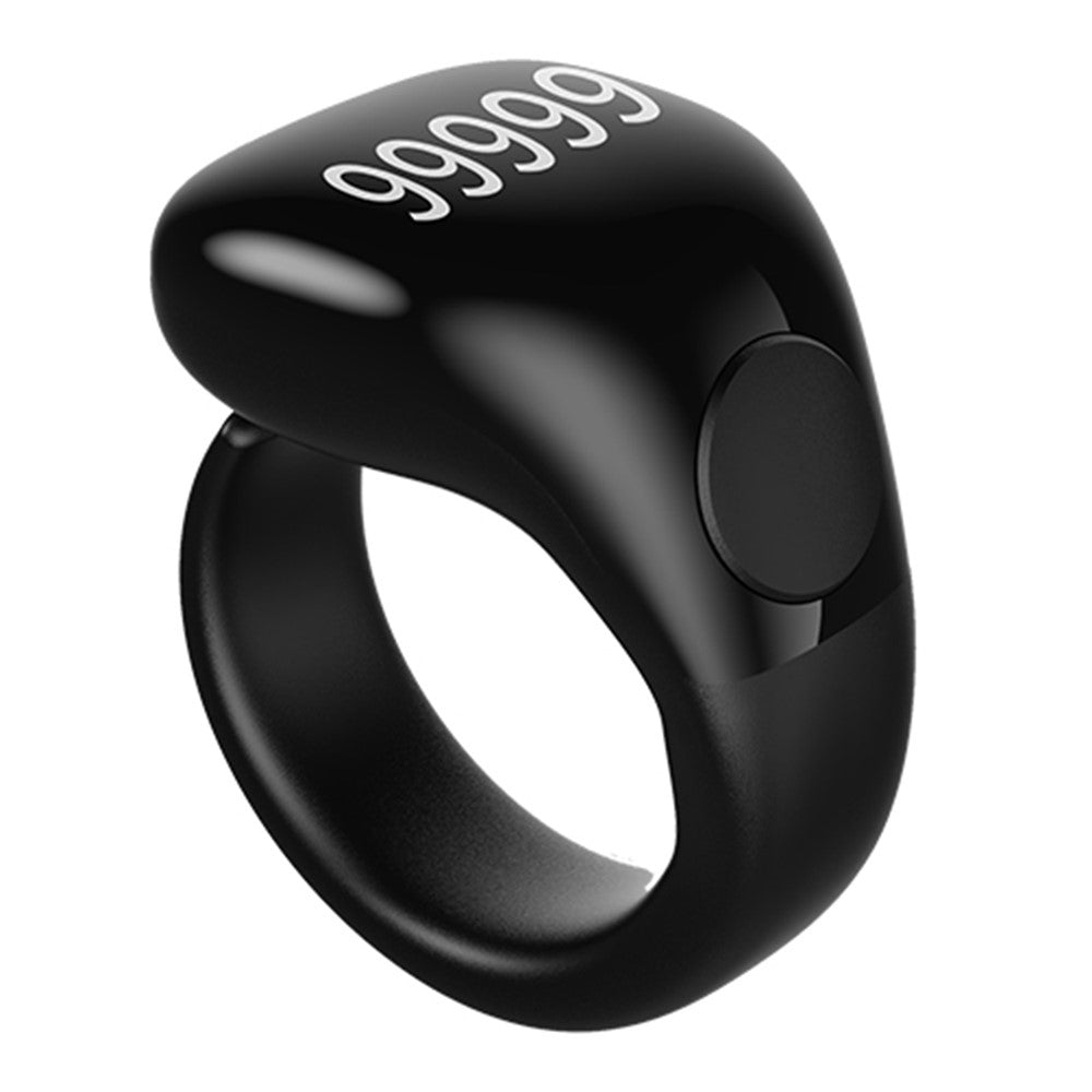 D02 Tasbih Zikr Smart Ring 5-Digit Waterproof Digital Counter with Adhan Reminder