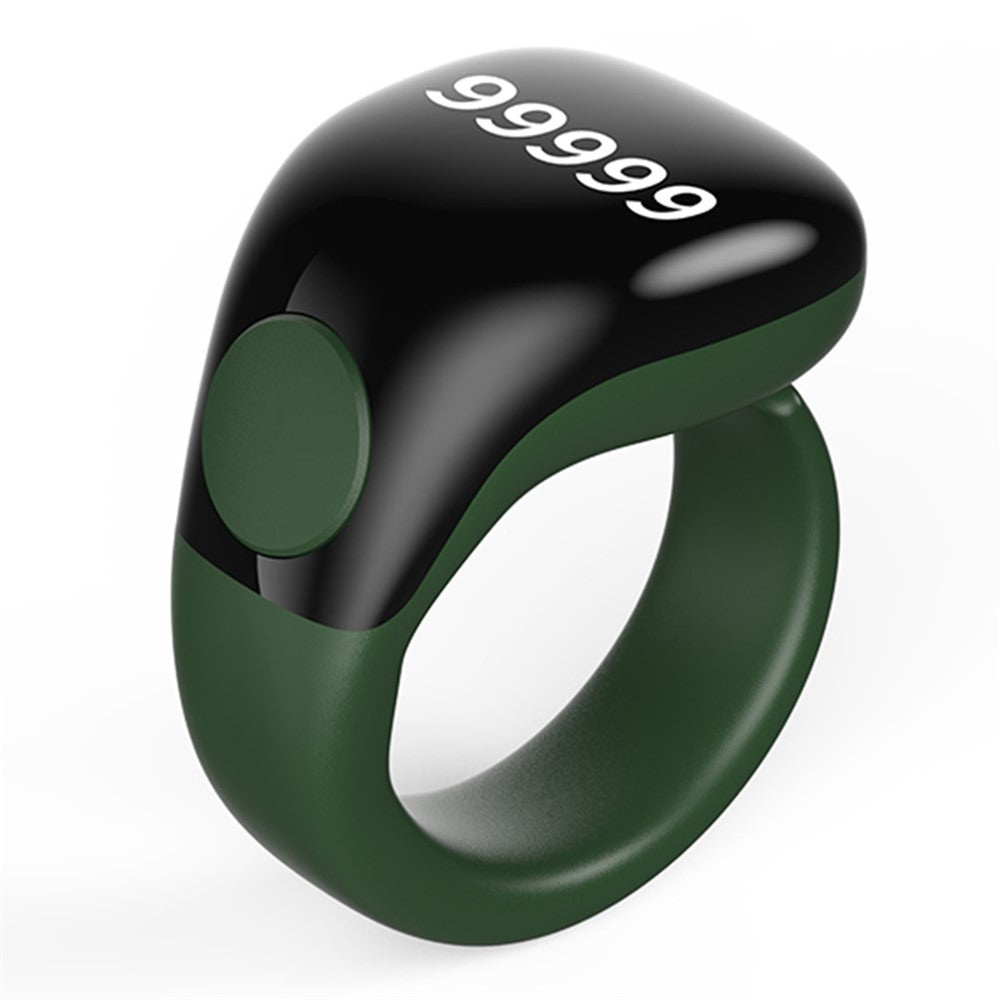 D02 Tasbih Zikr Smart Ring 5-Digit Waterproof Digital Counter with Adhan Reminder