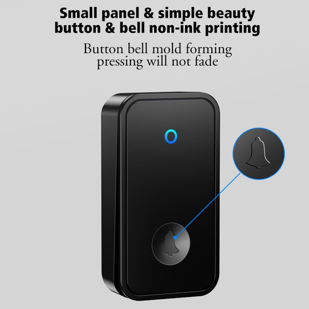 CACAZI FA78 Smart Wireless Doorbells Set with Transmitter / 2 Receiver Self-Generating Home Doorbell