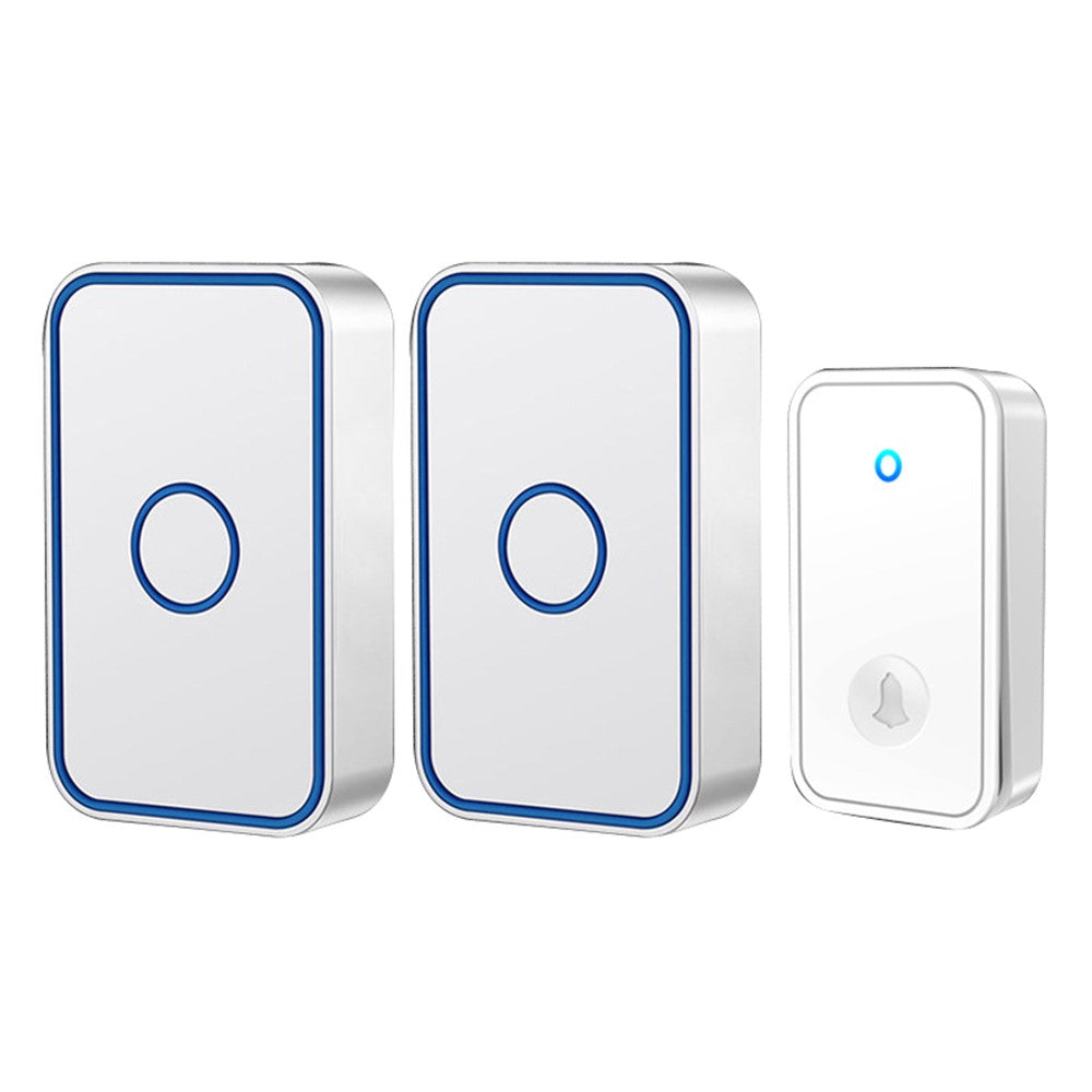CACAZI FA78 Smart Wireless Doorbells Set with Transmitter / 2 Receiver Self-Generating Home Doorbell