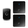 CACAZI FA50 Self-Powered Smart Wireless Doorbell Set 2 Transmitter  /  Receiver Doorbell for Home (86 Large Button)