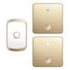 CACAZI FA50 Self-Powered Smart Wireless Doorbell Set 2 Transmitter  /  Receiver Doorbell for Home (86 Large Button)