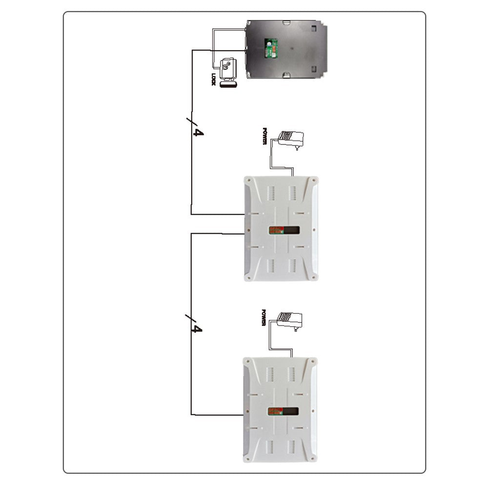 N1 7 Inches Doorbell Camera Video Intercom System for Villa Home Office Apartment