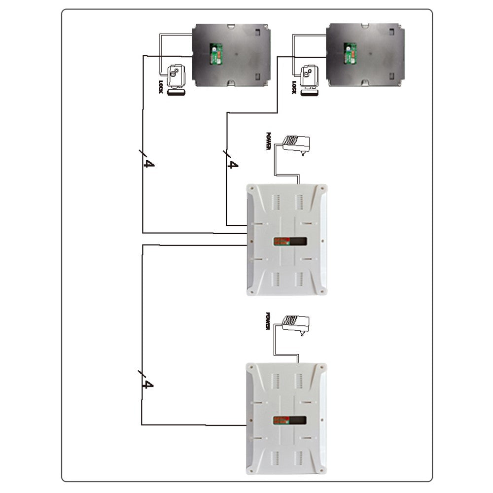N1 7 Inches Doorbell Camera Video Intercom System for Villa Home Office Apartment