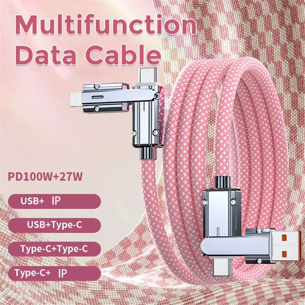 AHASTYLE XC04 1m PD 27W Data Cable USB-A / Type-C to Type-C / IP Charging Cable