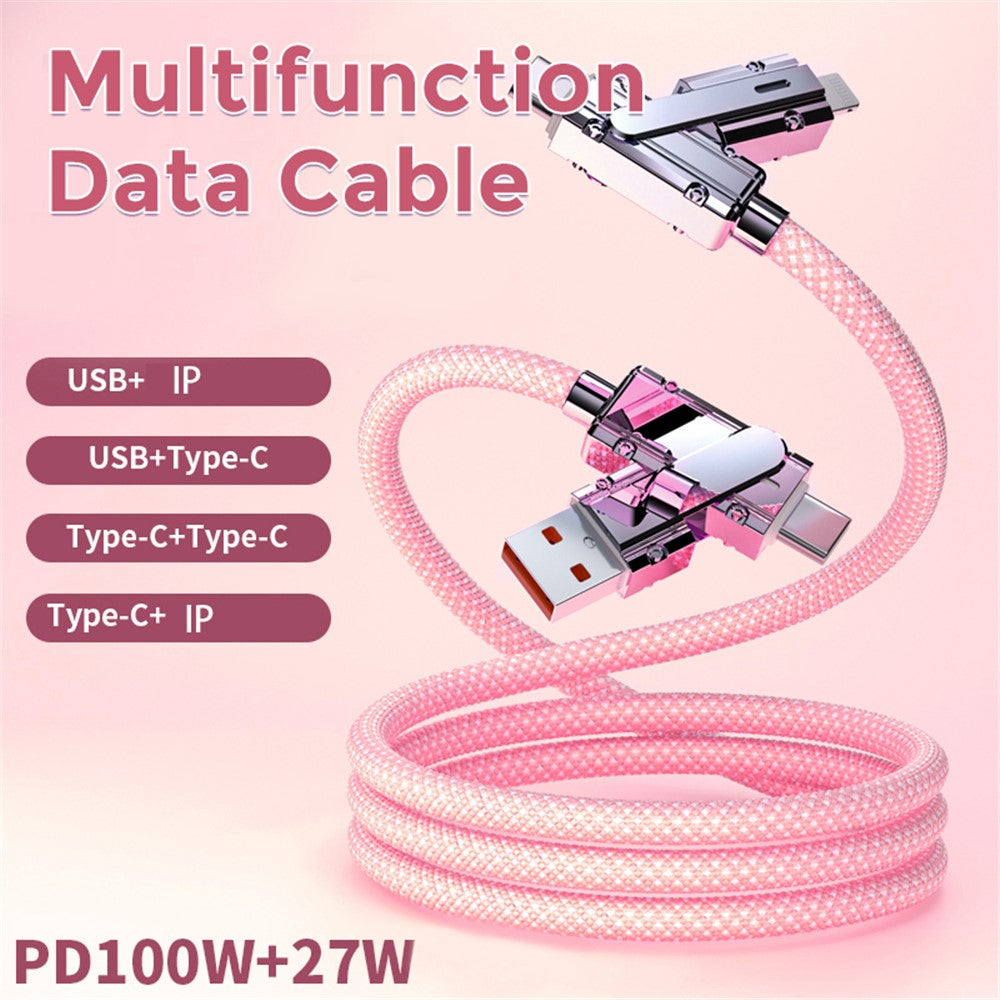 AHASTYLE XC04 1m PD 27W Data Cable USB-A / Type-C to Type-C / IP Charging Cable