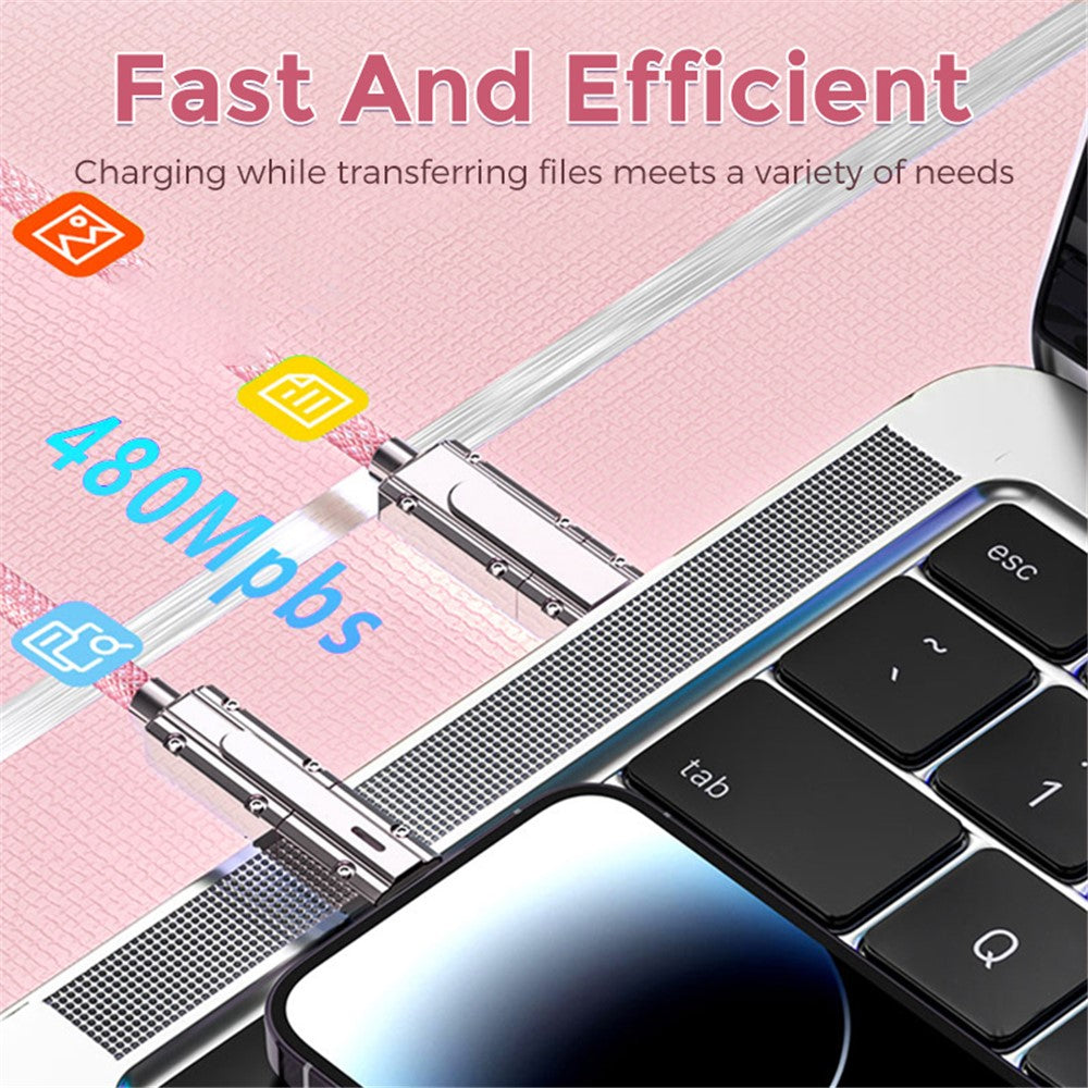 AHASTYLE XC04 1m PD 27W Data Cable USB-A / Type-C to Type-C / IP Charging Cable