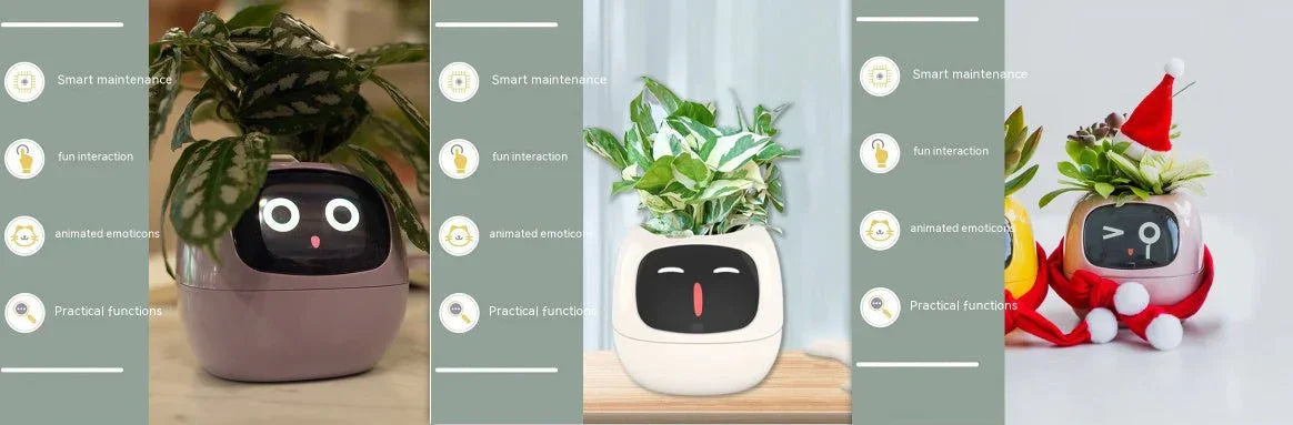 Smart Planter Endless Fun Over 49 Rich Expressions 7 Smart Sensors And AI Chips Make Raising Plants Easy And Fun - Show Gadgets
