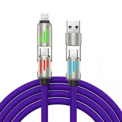240W Colorful Breathing Light Four - in - one Fast Charge Line - Show Gadgets