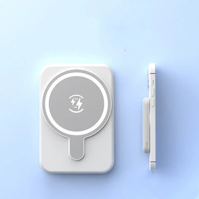 Mini Magnetic Wireless Power Bank – 5000mAh Fast Charging Portable Charger - Show Gadgets