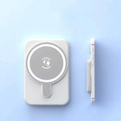 Mini magnetic wireless power bank in multiple colors with LED display and fast charging features