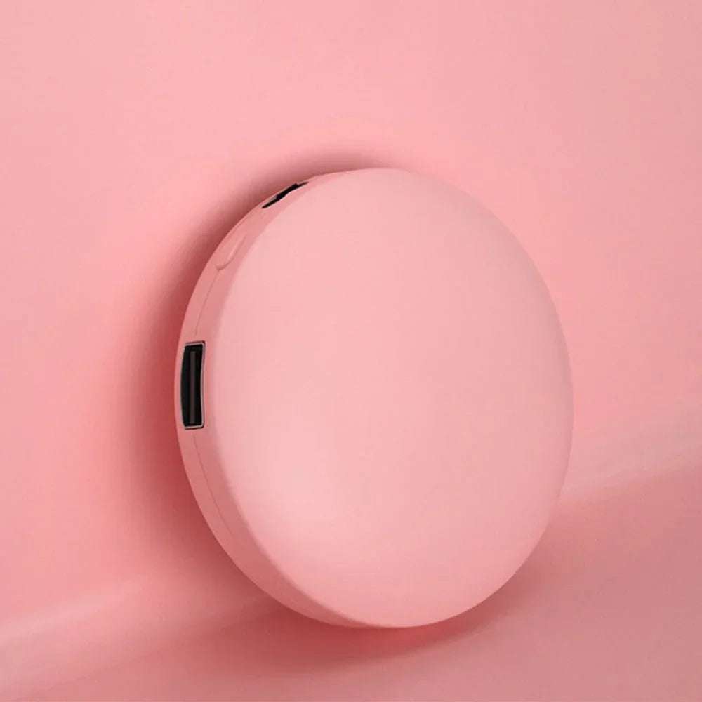 Mini USB hand warmer power bank with liquid lithium ion battery and plastic shell