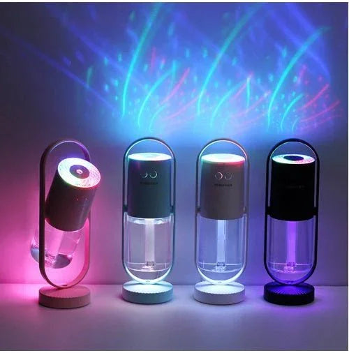 Magic Shadow USB Air Humidifier For Home With Projection Night Lights Ultrasonic Car Mist Maker Mini Office Air Purifier - Show Gadgets