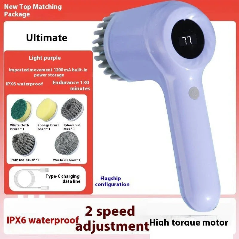Electric Cleaning Brush Multi - functional Kitchen Dishwashing Household - Show Gadgets